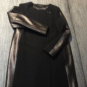 Black/metallic wool coat by Lida Baday, US6, NWT